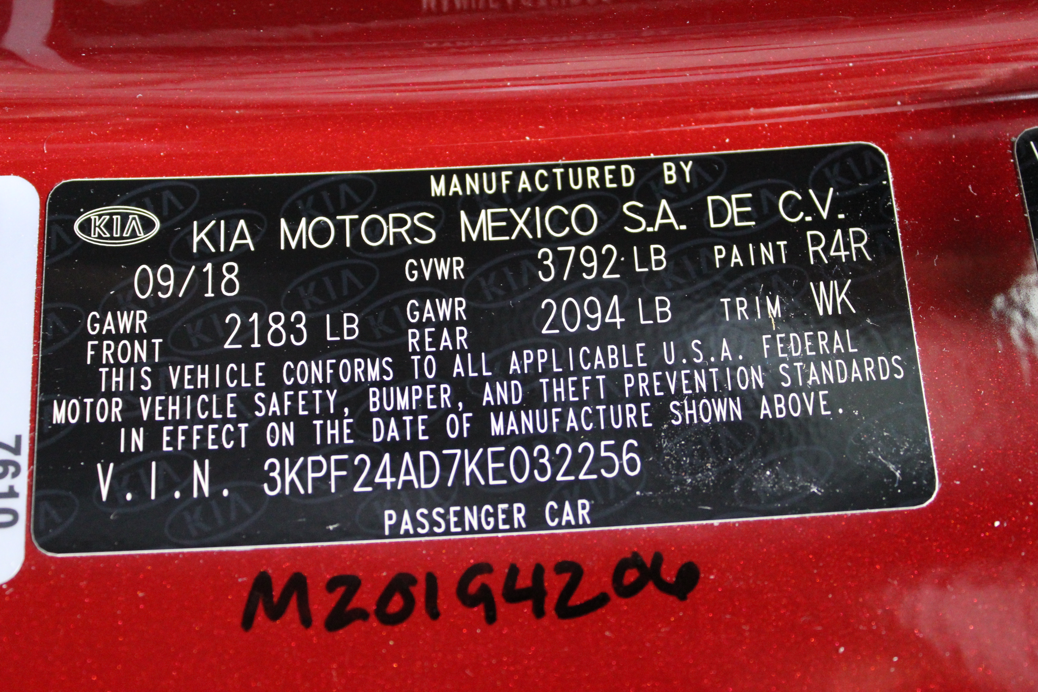 2019 KIA FORTE crash image 4