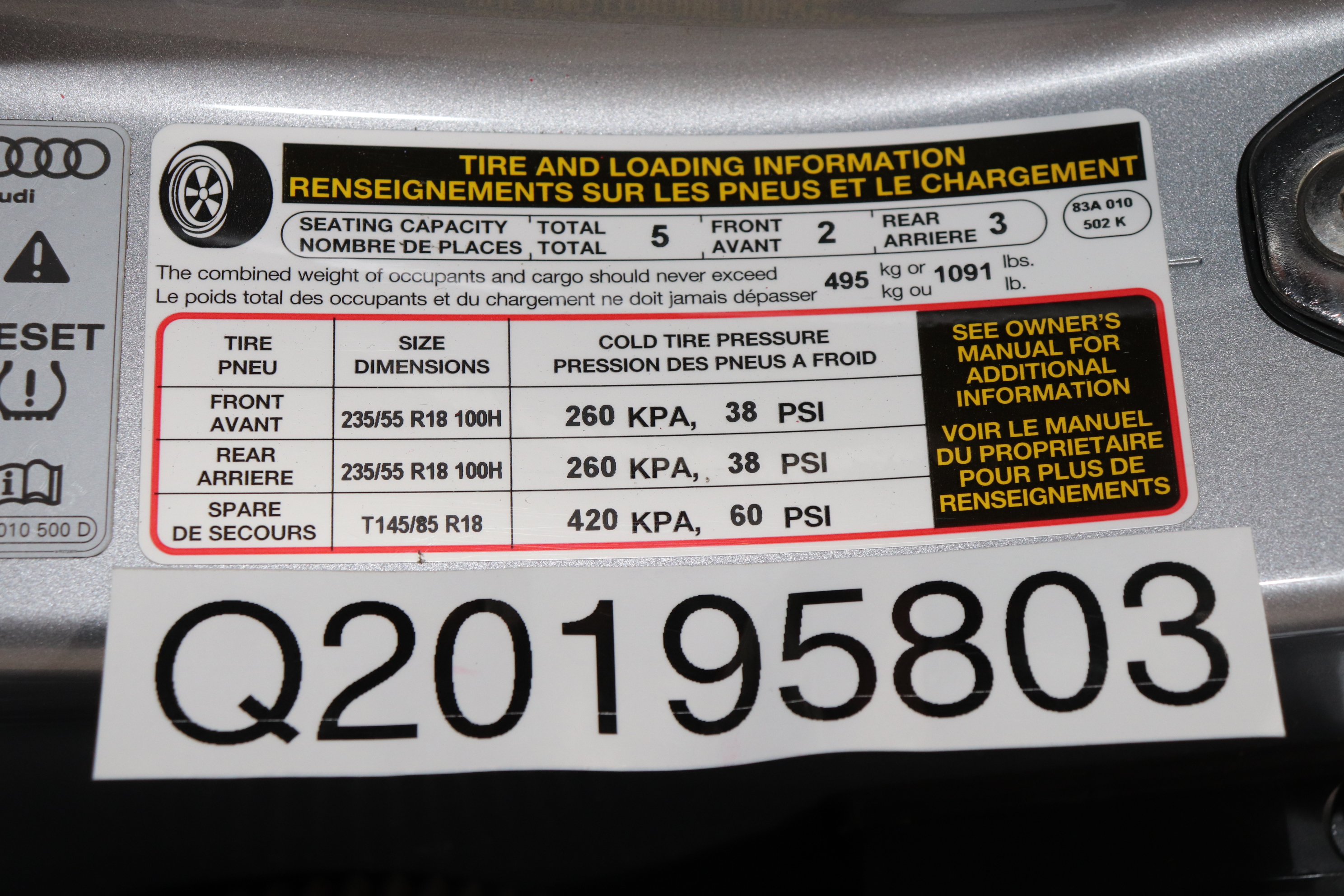 2019 AUDI Q3 crash image 5