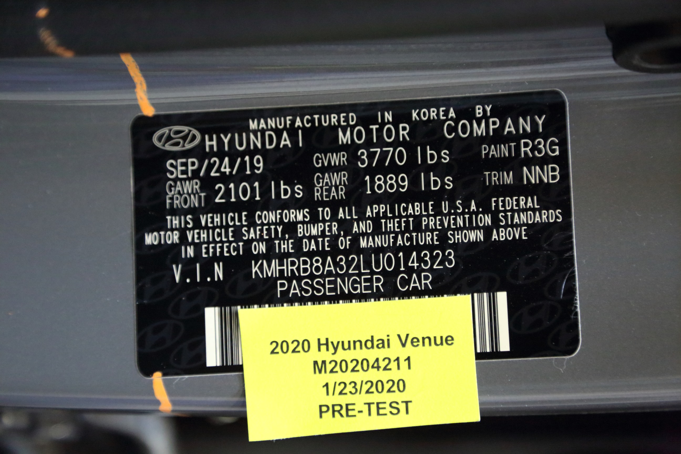 2020 HYUNDAI OTHER crash image 2