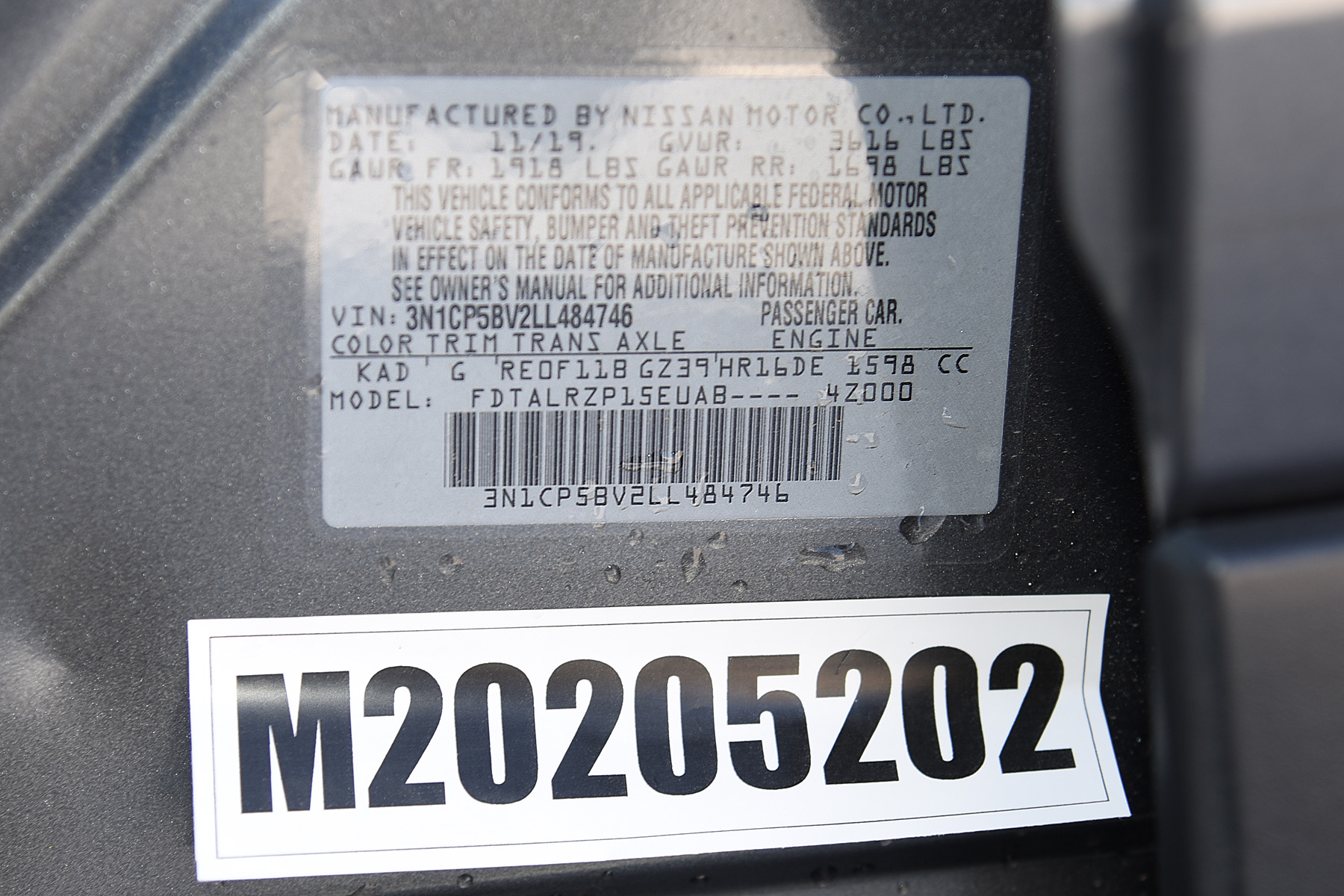 2020 NISSAN KICKS crash image 2