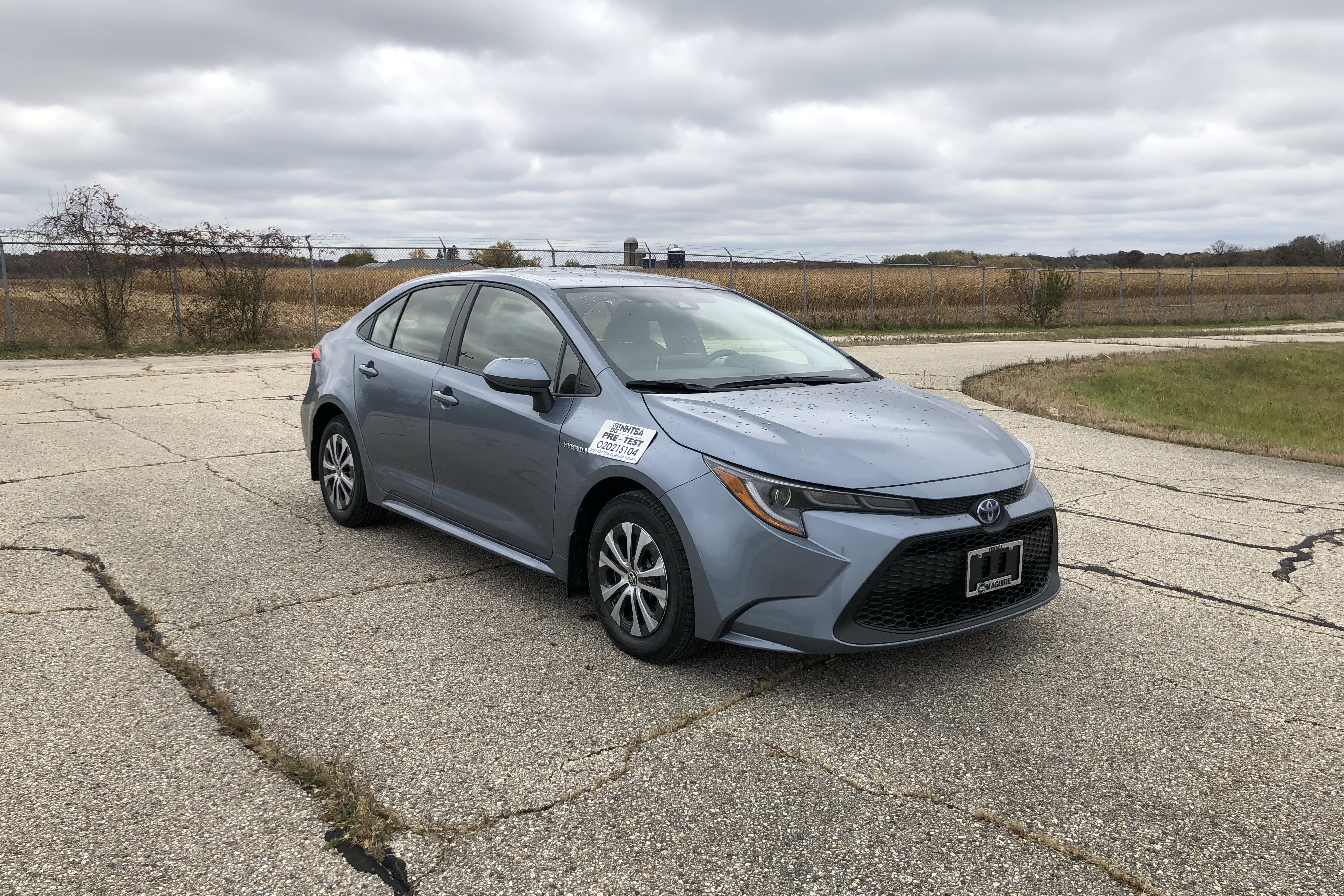2021 TOYOTA COROLLA HYBRID crash-test photo