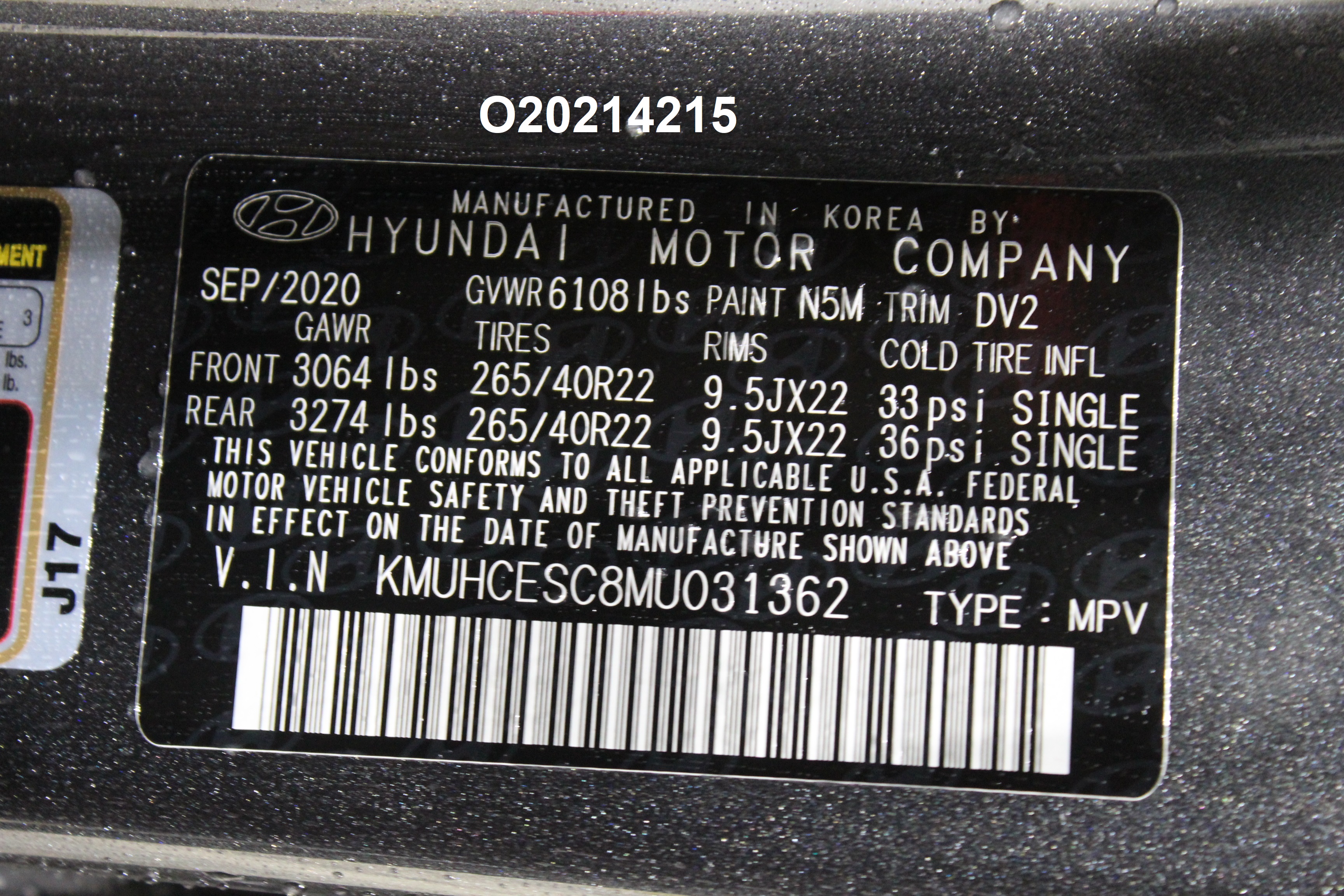 2021 GENESIS GV80 crash image 4