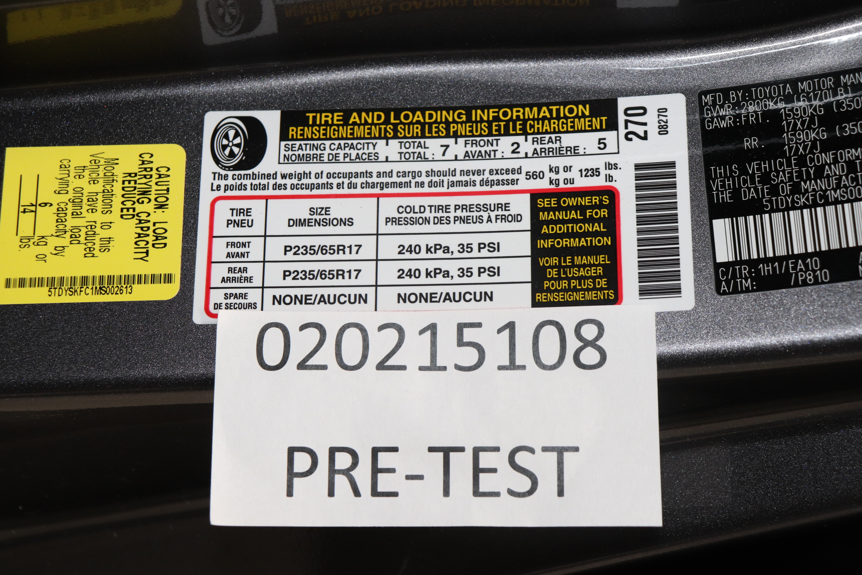2021 TOYOTA SIENNA crash image 5