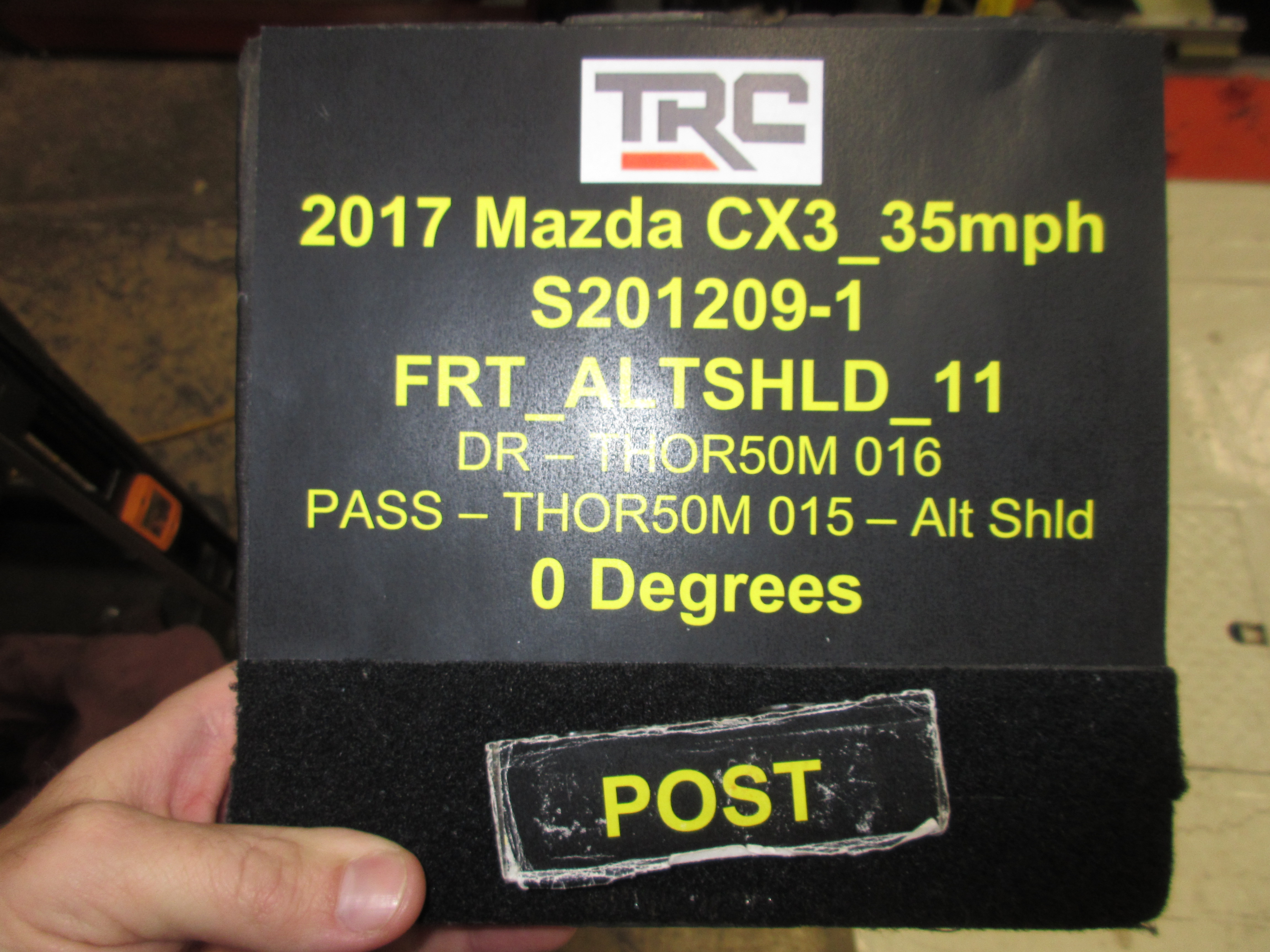 2017 MAZDA CX-3 crash-test photo