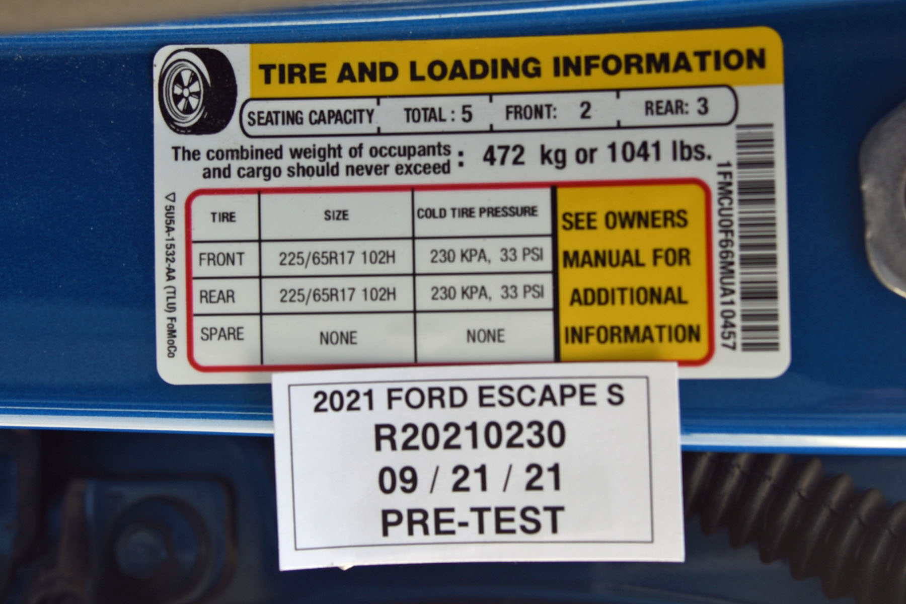 2021 FORD ESCAPE crash image 2