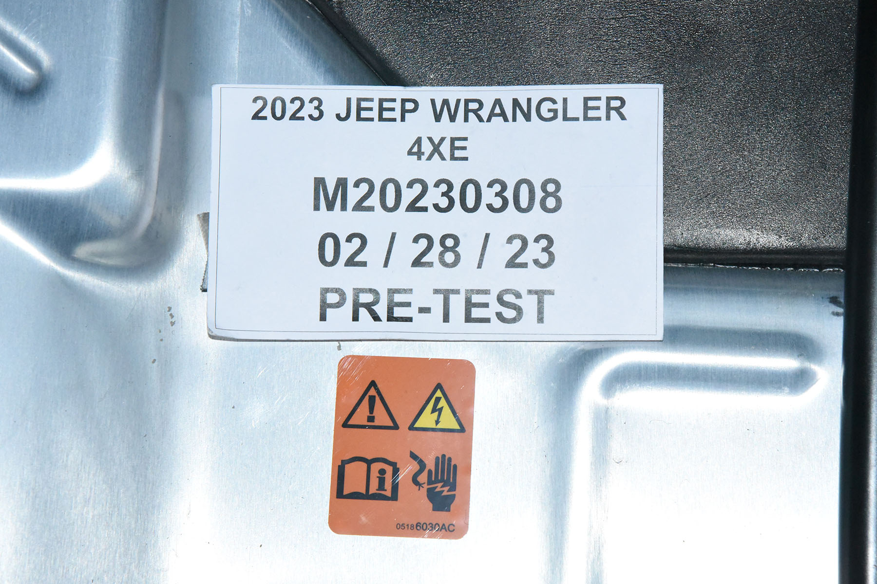 2023 JEEP WRANGLER 4xe PHEV crash image