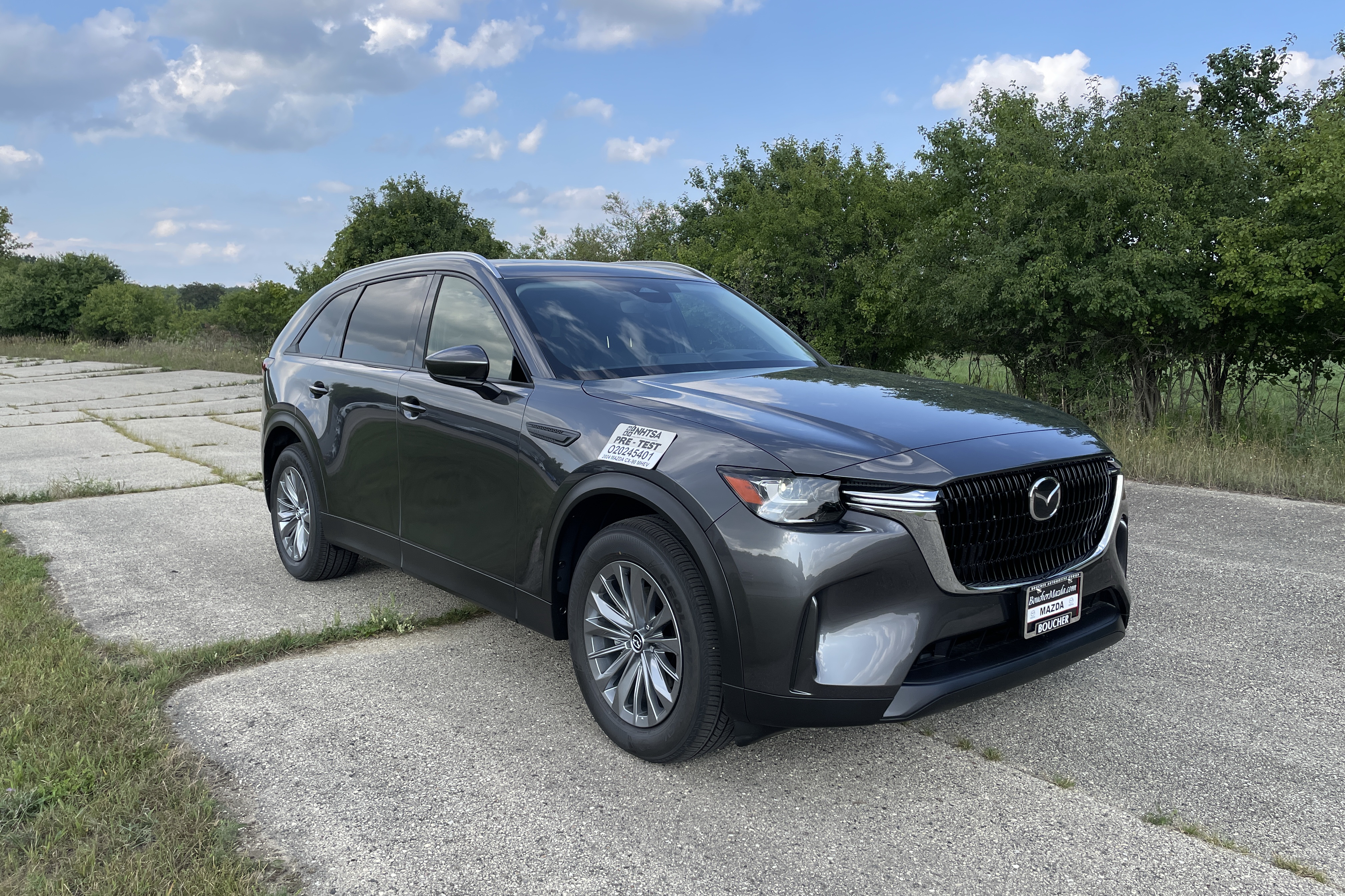 2024 MAZDA CX-90 MHEV crash image