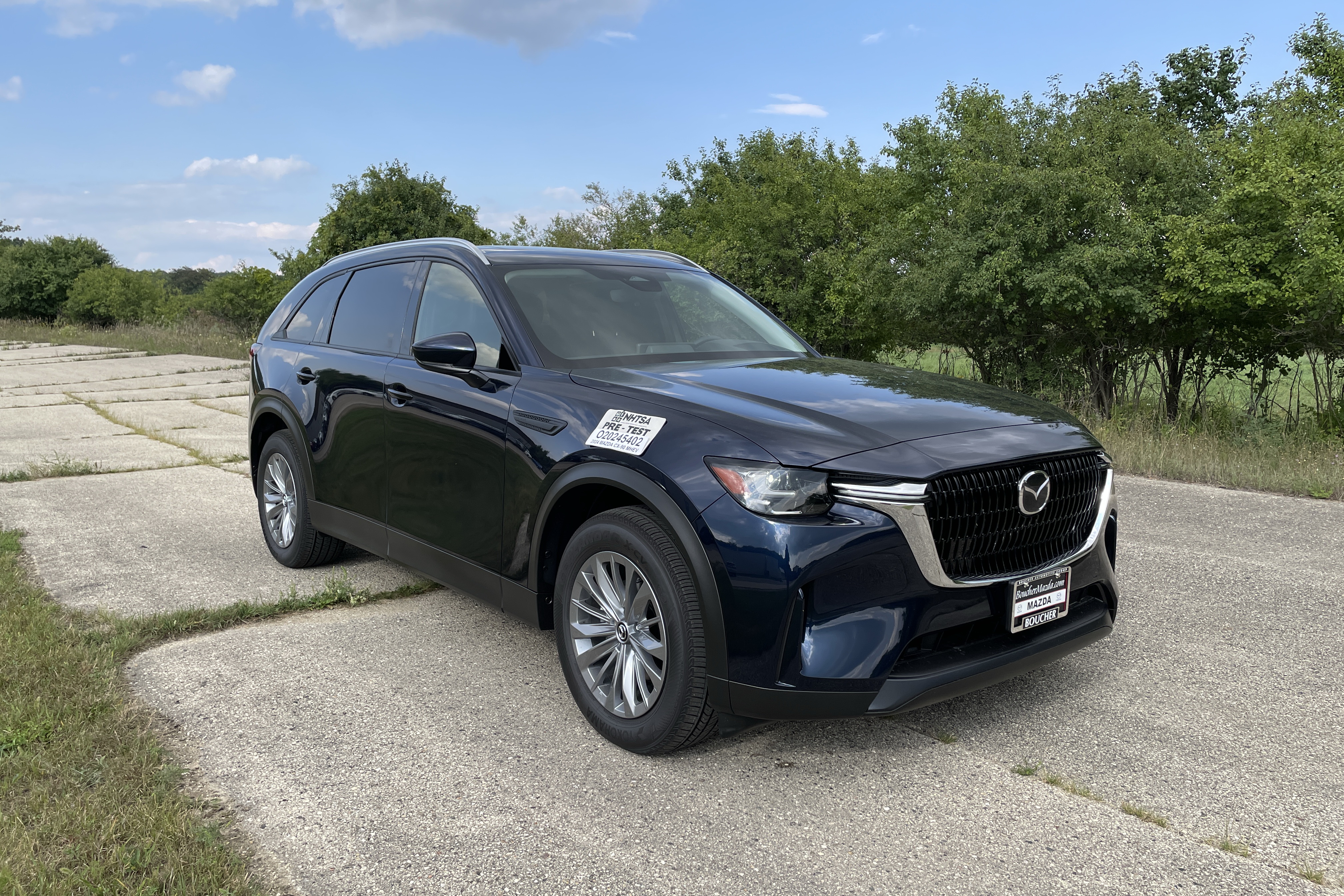 2024 MAZDA CX-90 MHEV crash image