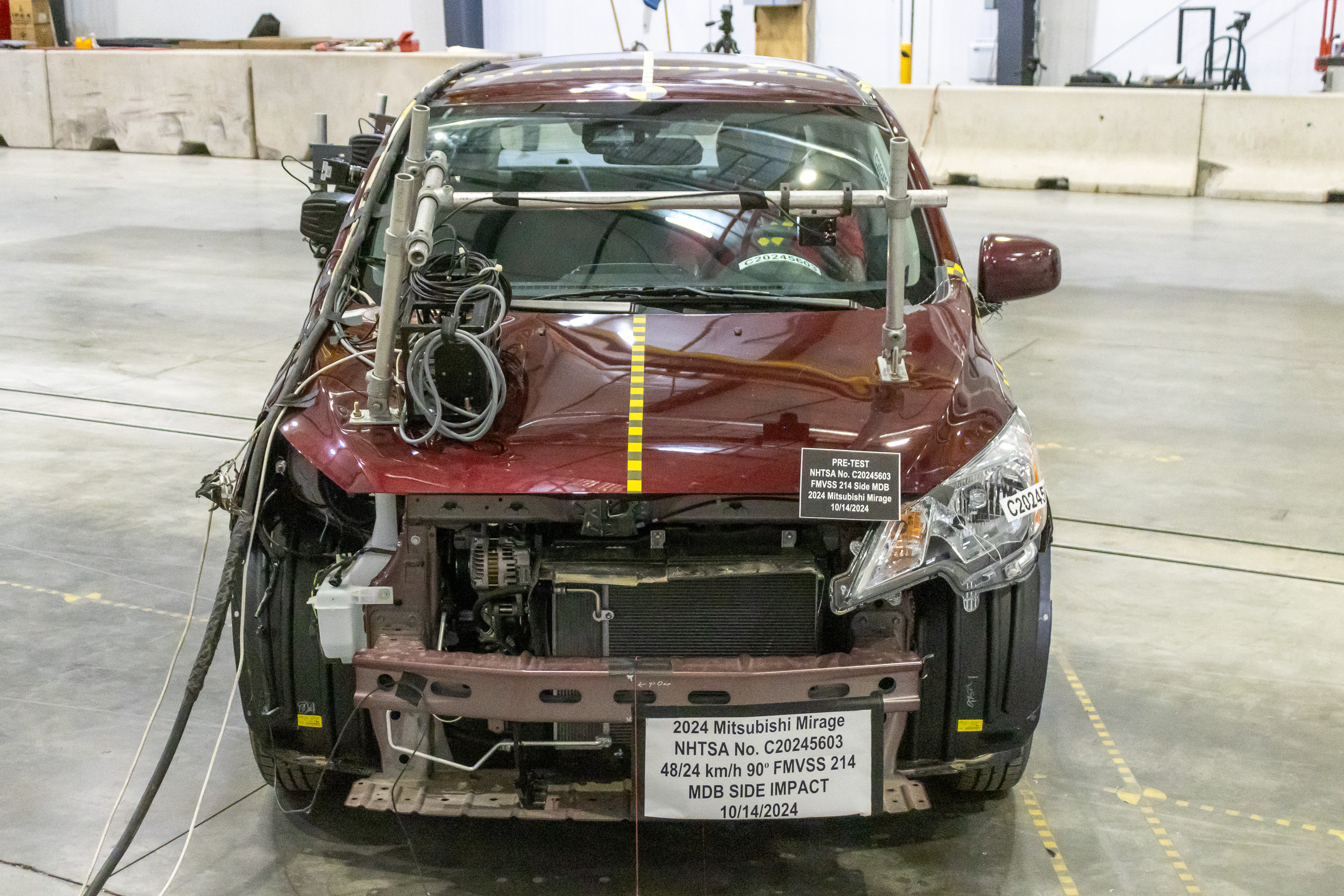 2024 MITSUBISHI MIRAGE crash image
