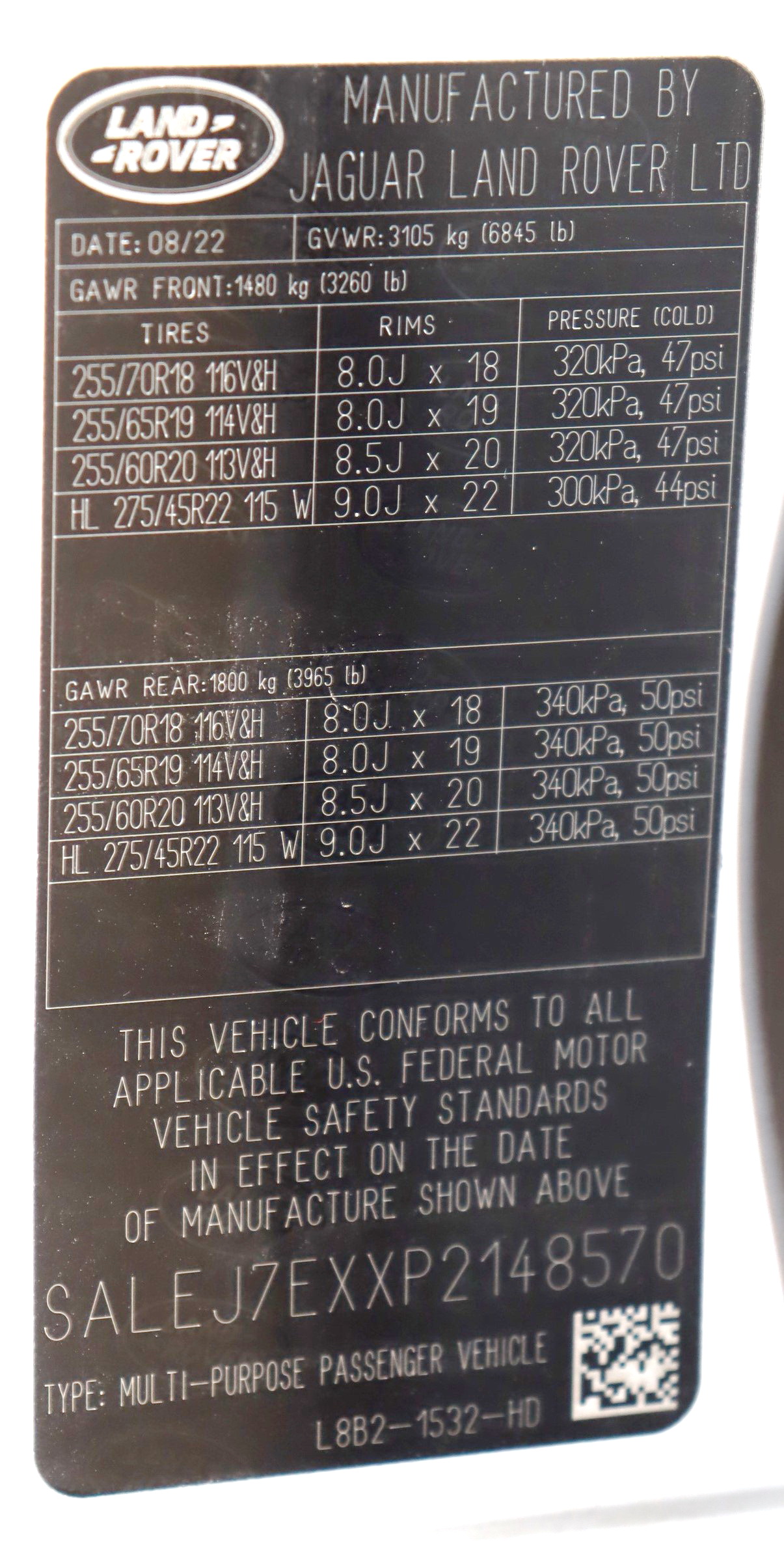 2023 LAND ROVER DEFENDER 110 crash image