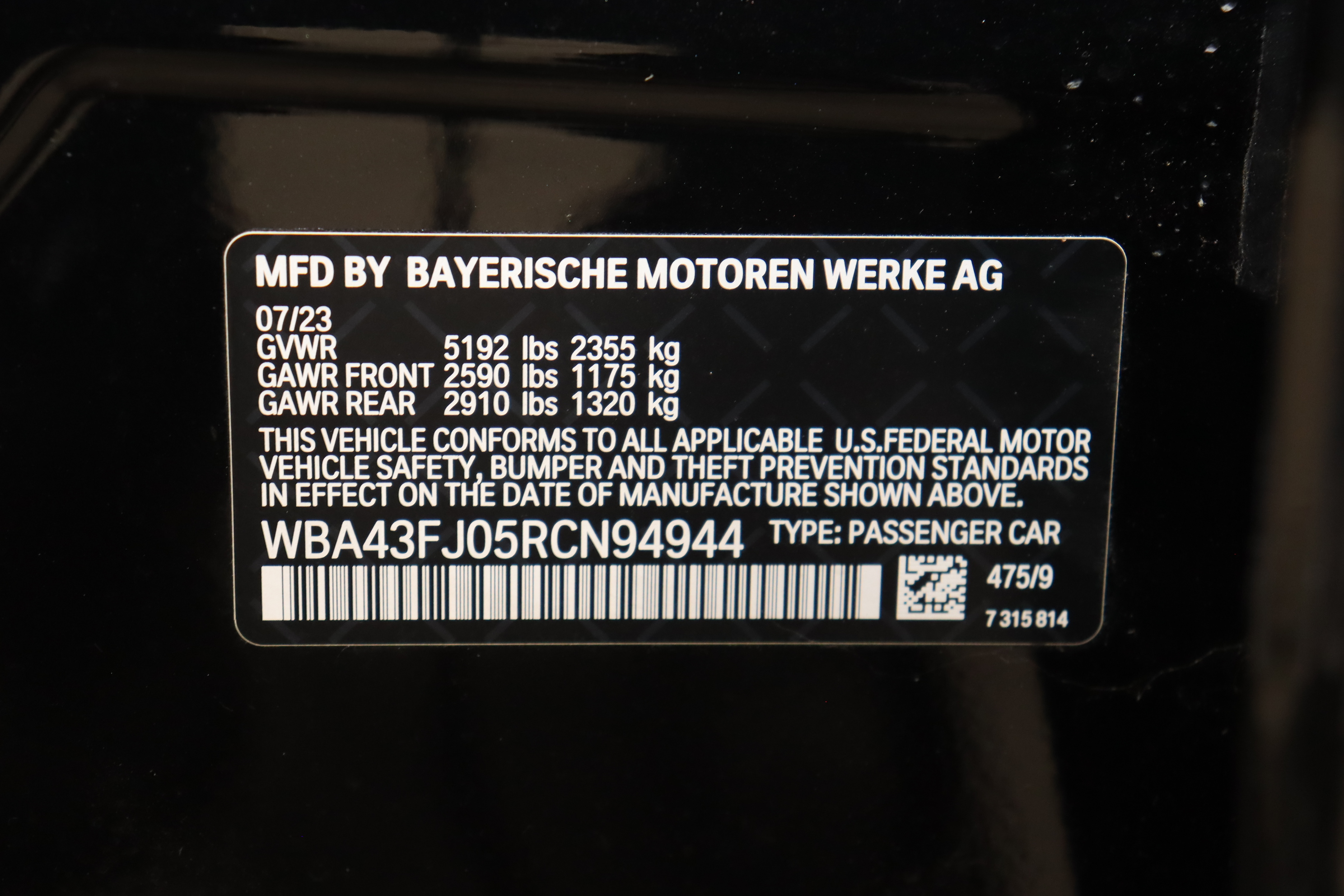 2024 BMW 530 I crash image