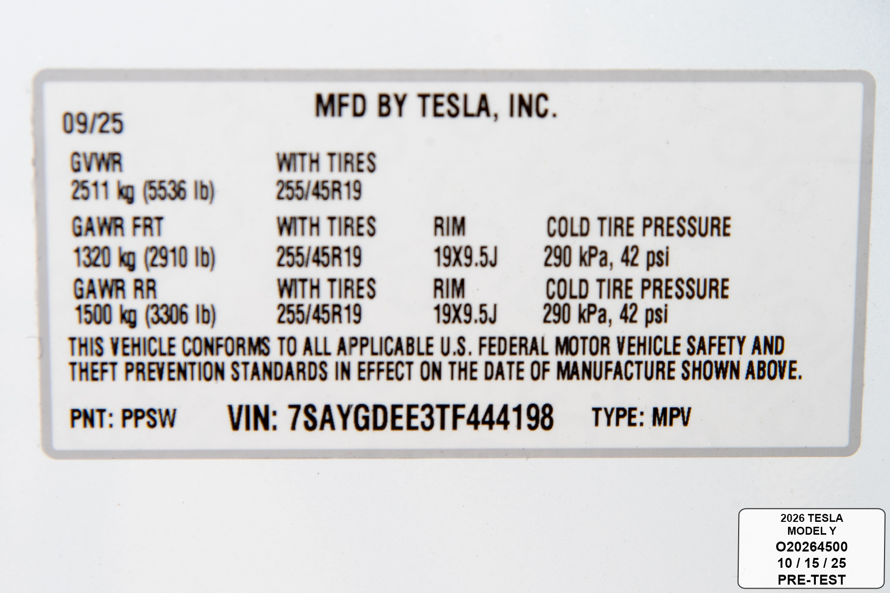 2026 TESLA MODEL Y crash image 4