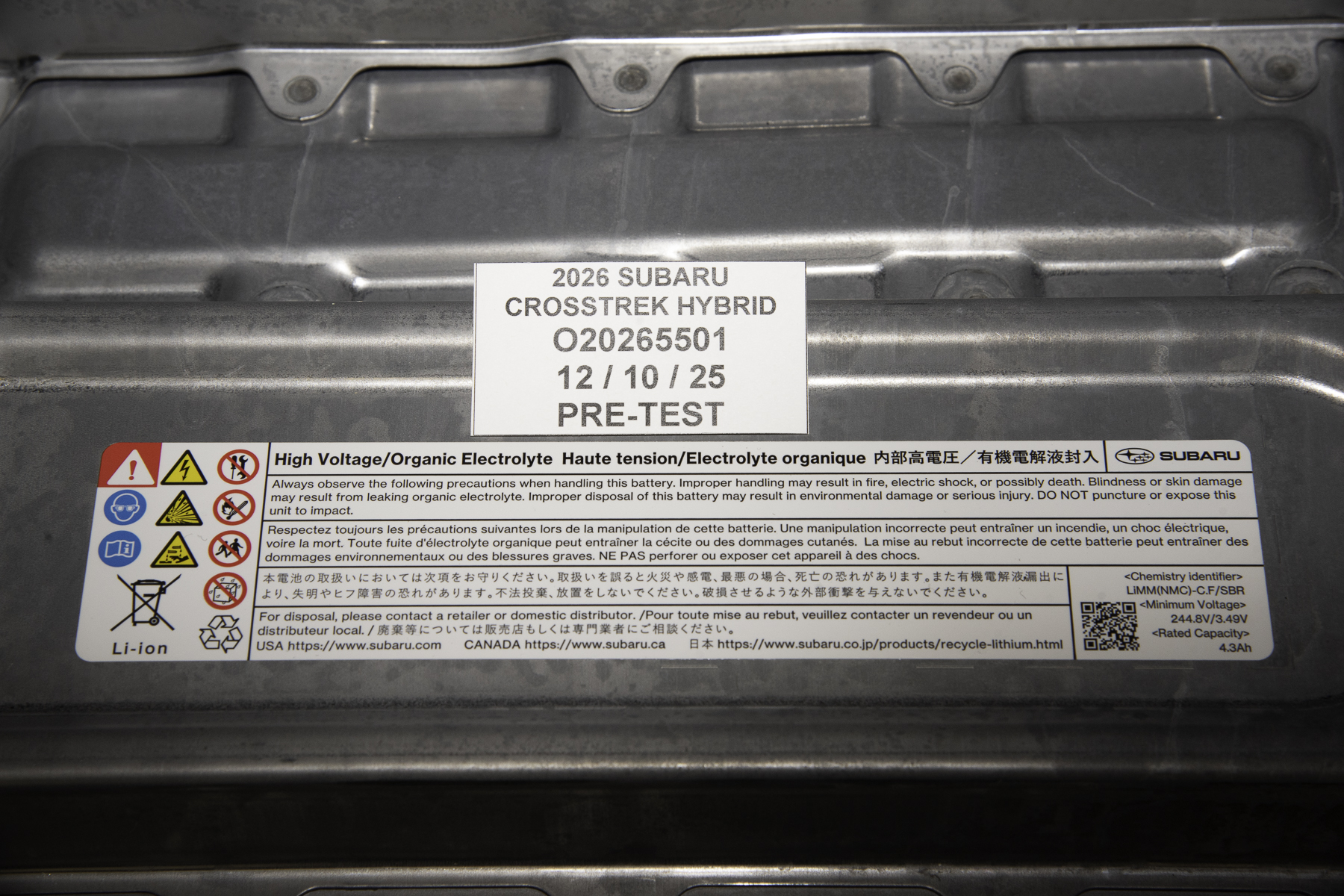 2026 SUBARU CROSSTREK HYBRID crash image 6