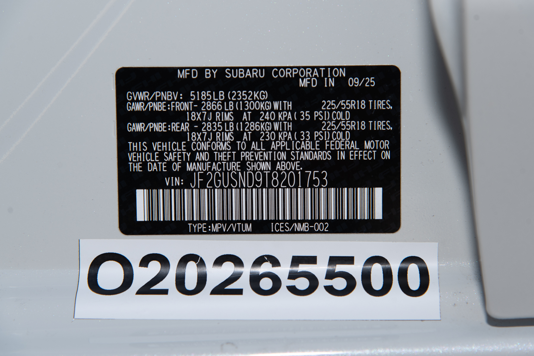 2026 SUBARU CROSSTREK HYBRID crash image 16