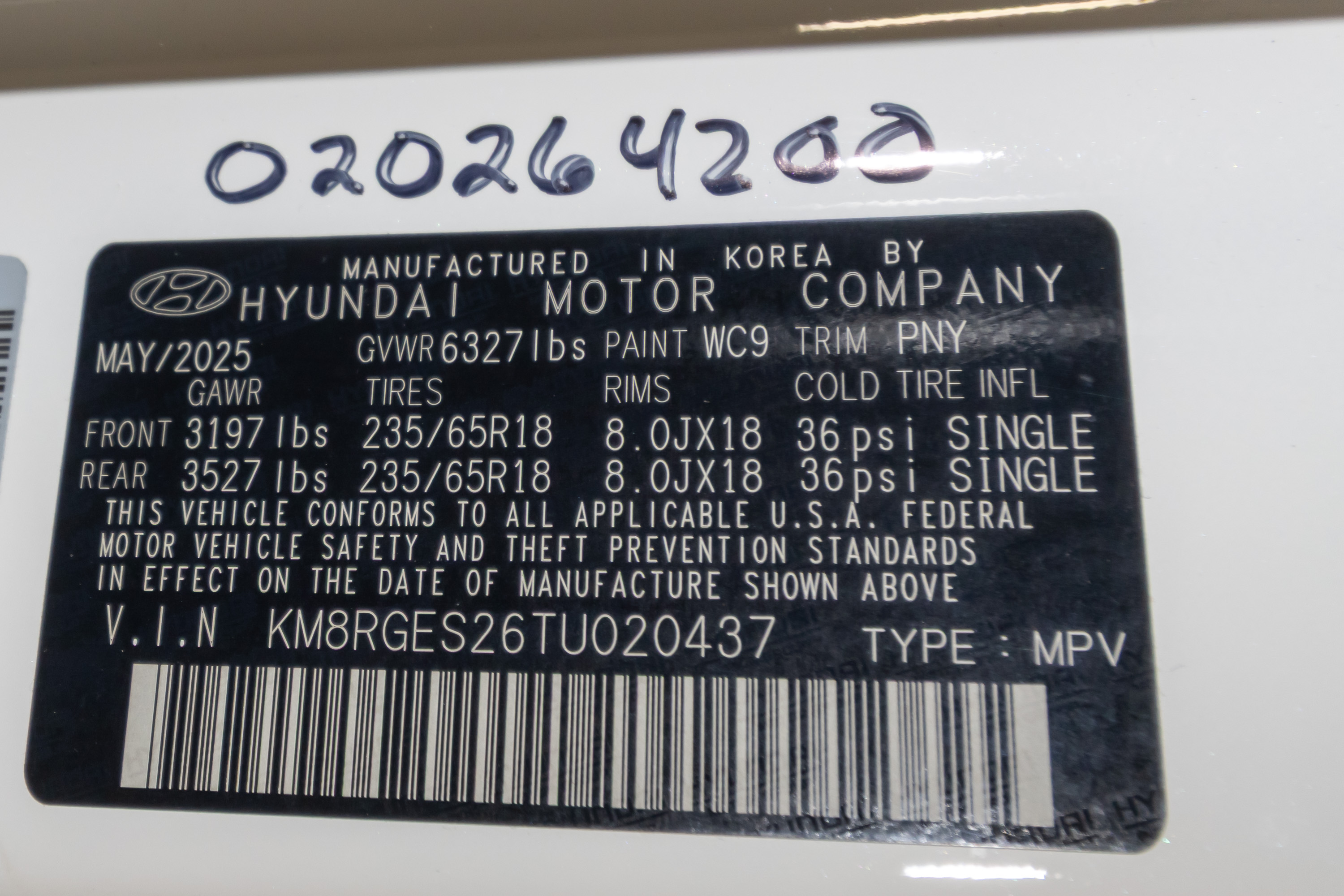 2026 HYUNDAI PALISADE crash image 2