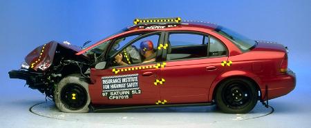 1997 SATURN SL2 crash-test photo