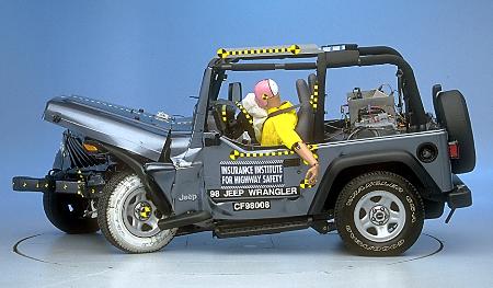 1998 JEEP WRANGLER crash-test photo