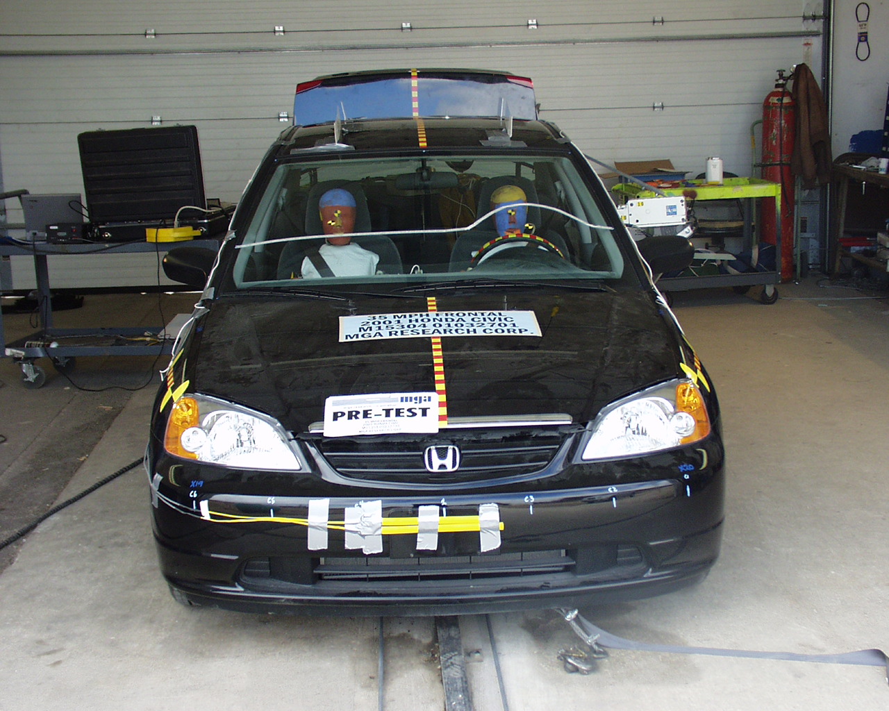 2001 HONDA CIVIC crash image