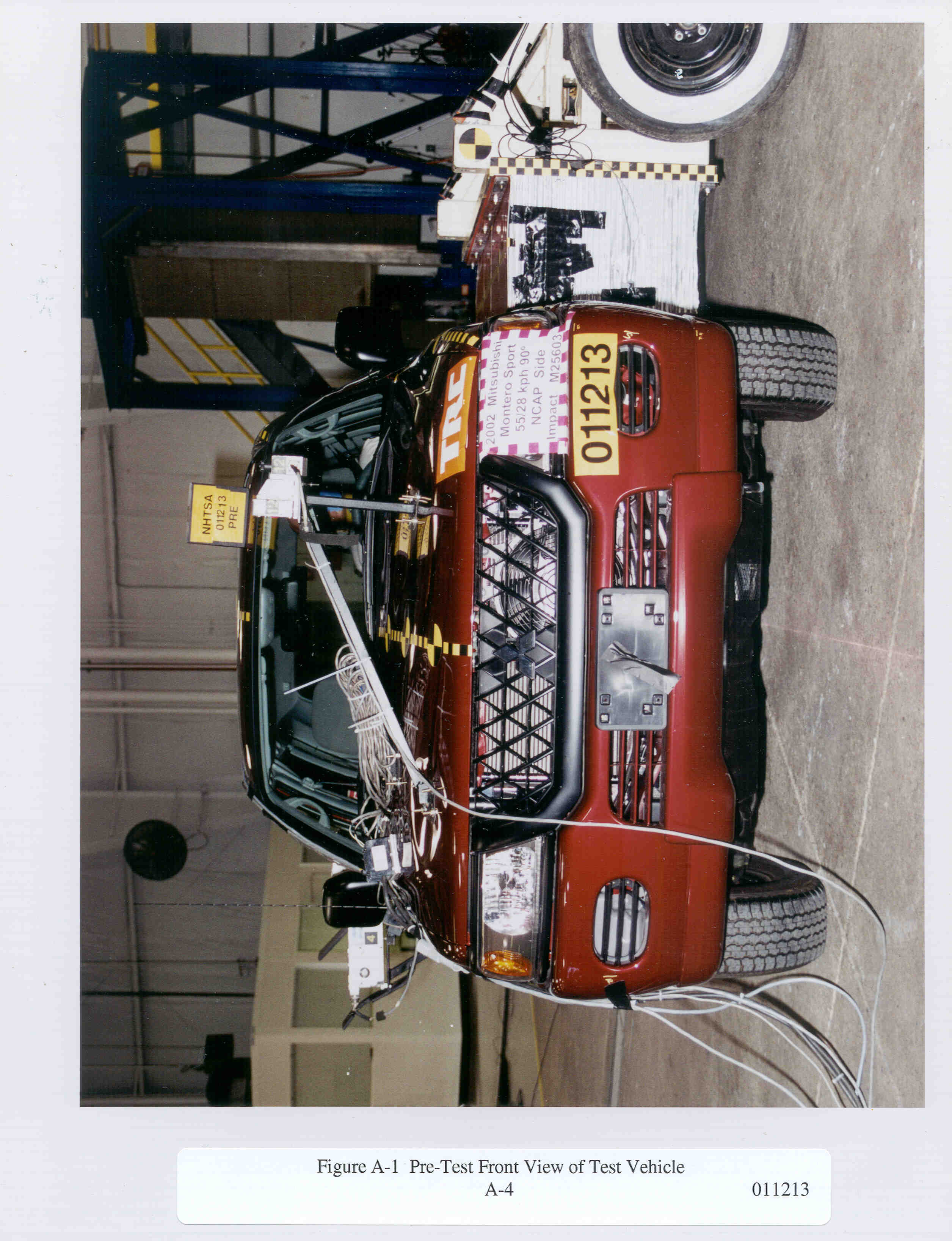 2002 MITSUBISHI MONTERO SPORT crash-test photo