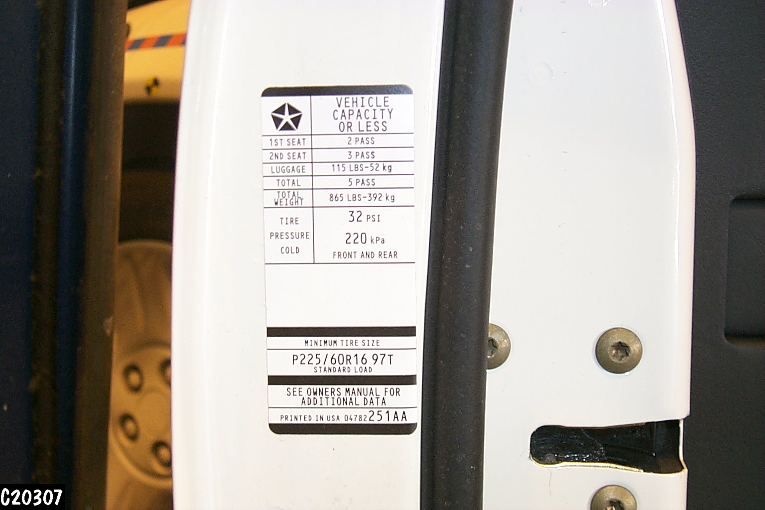 2002 DODGE INTREPID crash image