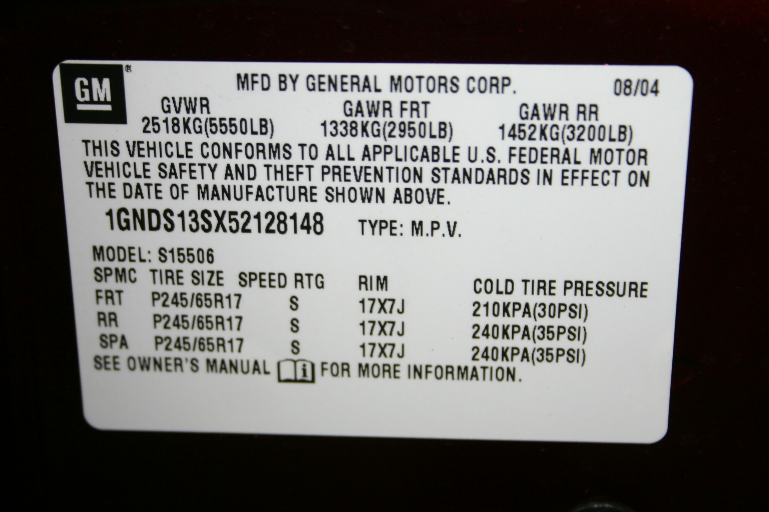 2005 CHEVROLET TRAILBLAZER crash image