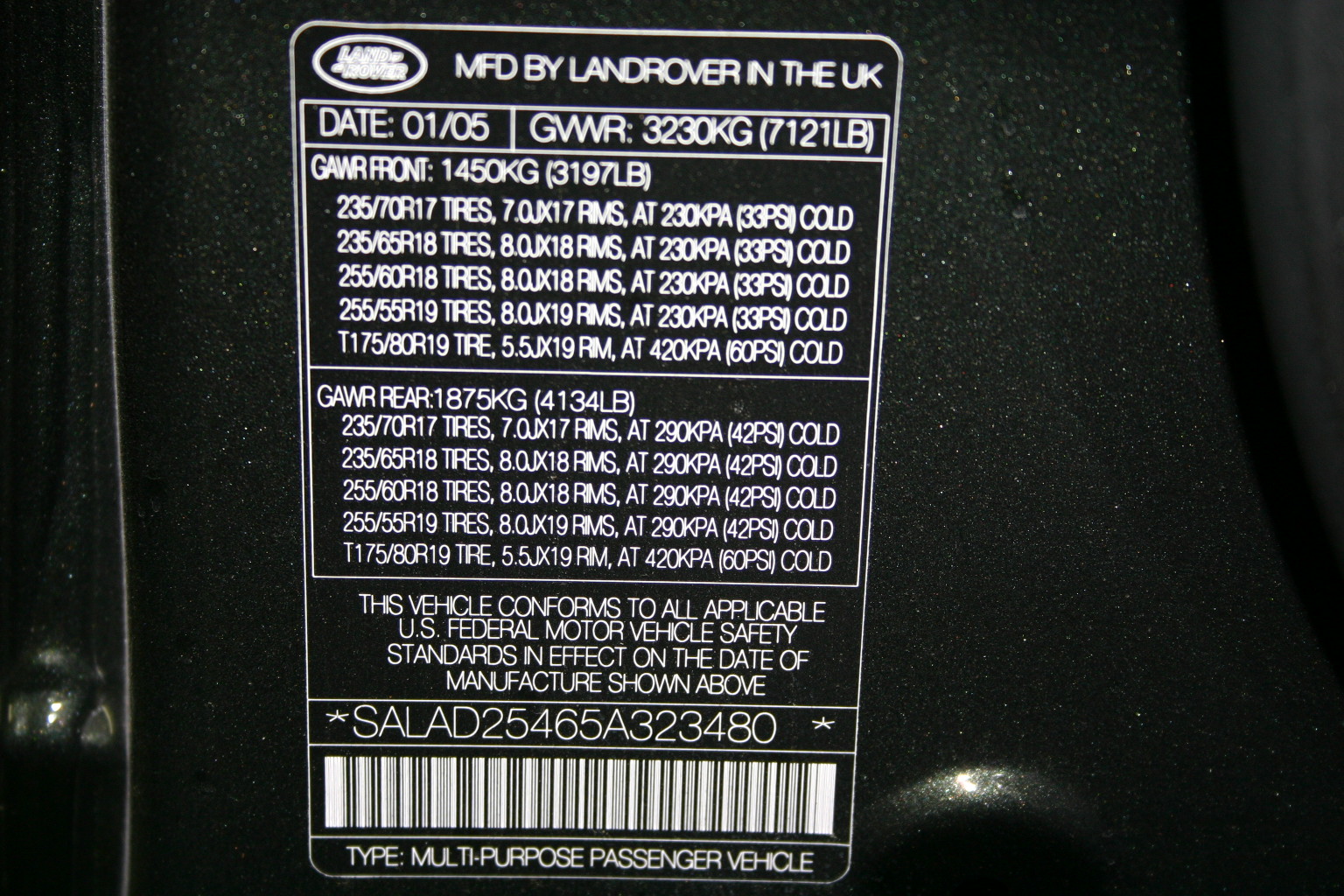 2005 LAND ROVER LR3 crash image