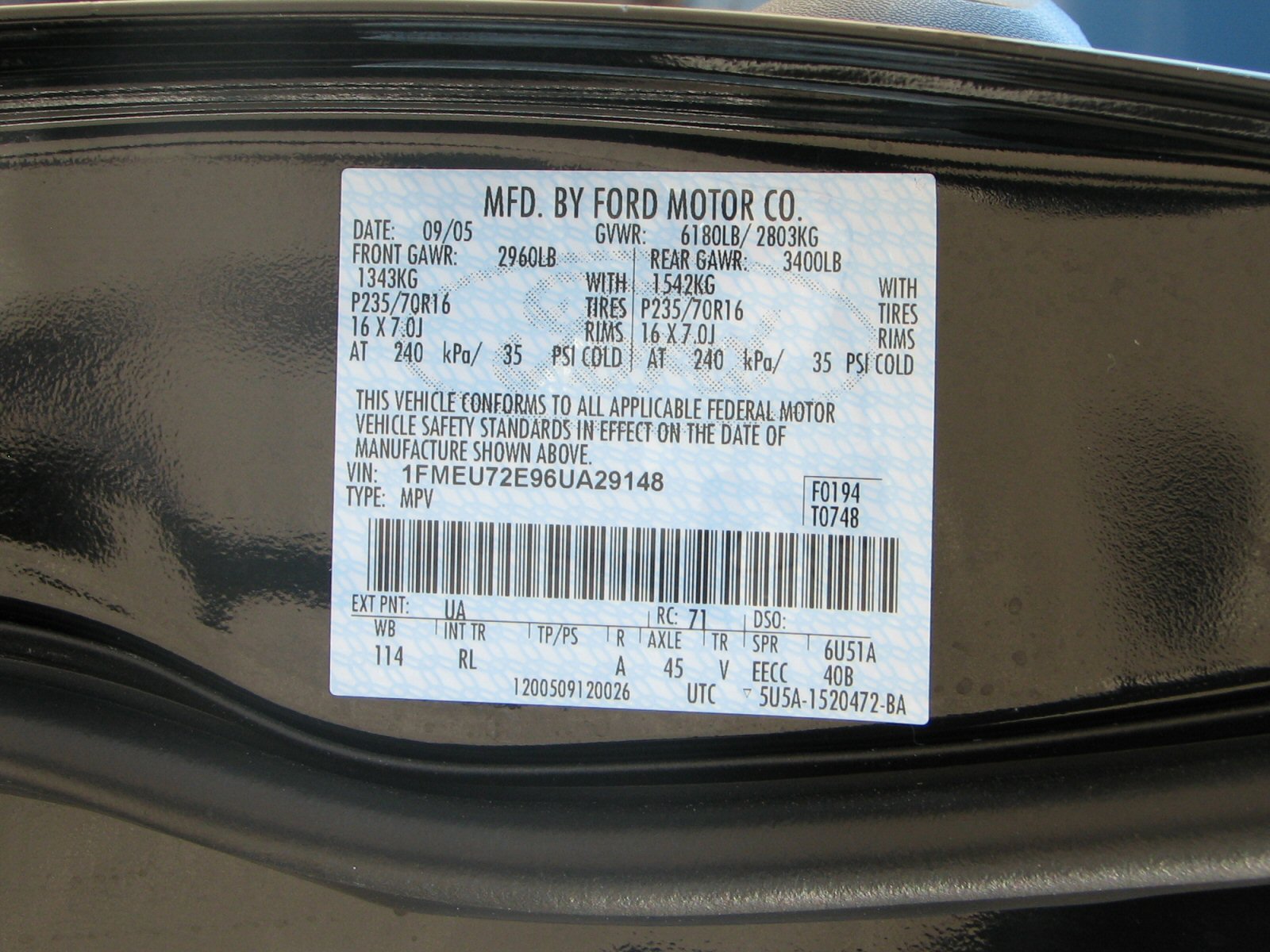 2006 FORD EXPLORER crash image 3