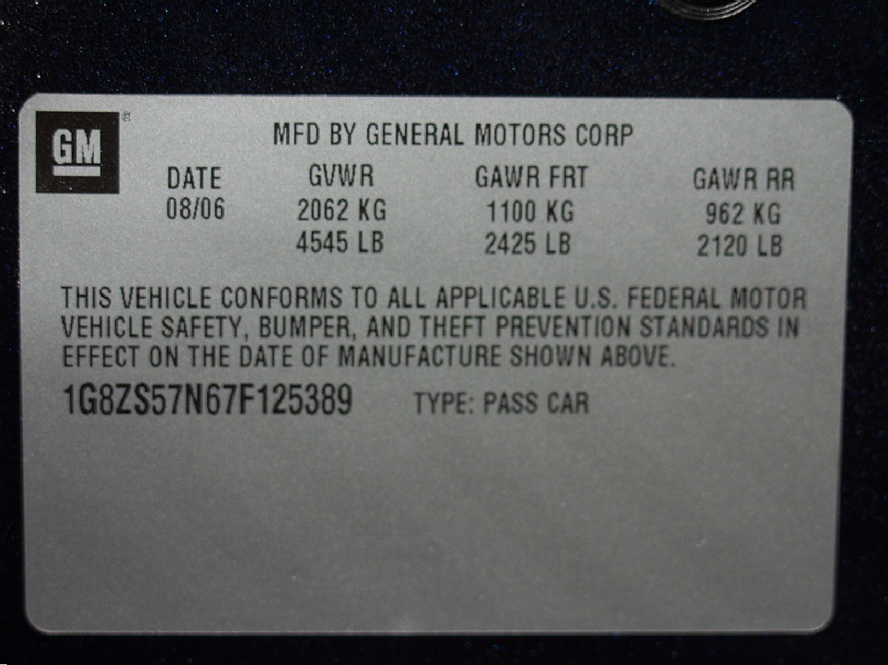 2007 SATURN AURA crash image 24