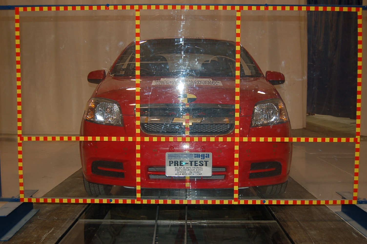 2007 CHEVROLET AVEO crash-test photo