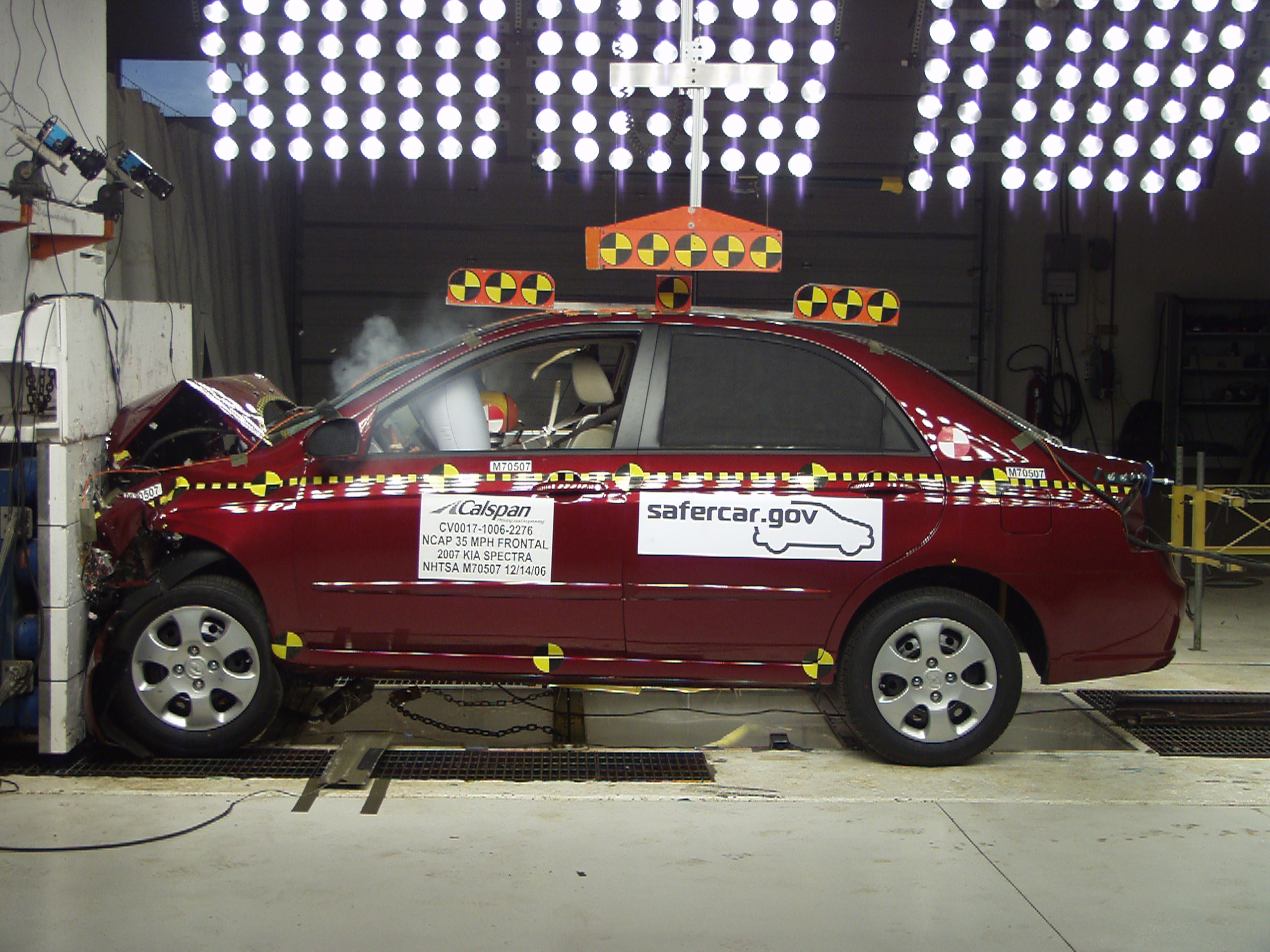 2007 KIA SPECTRA crash-test photo