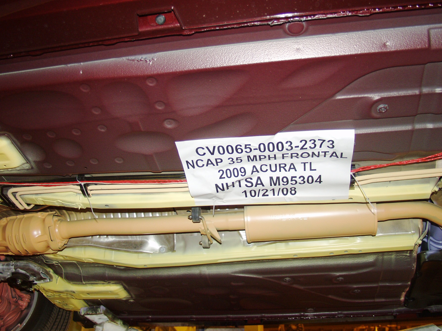 2009 ACURA TL crash image