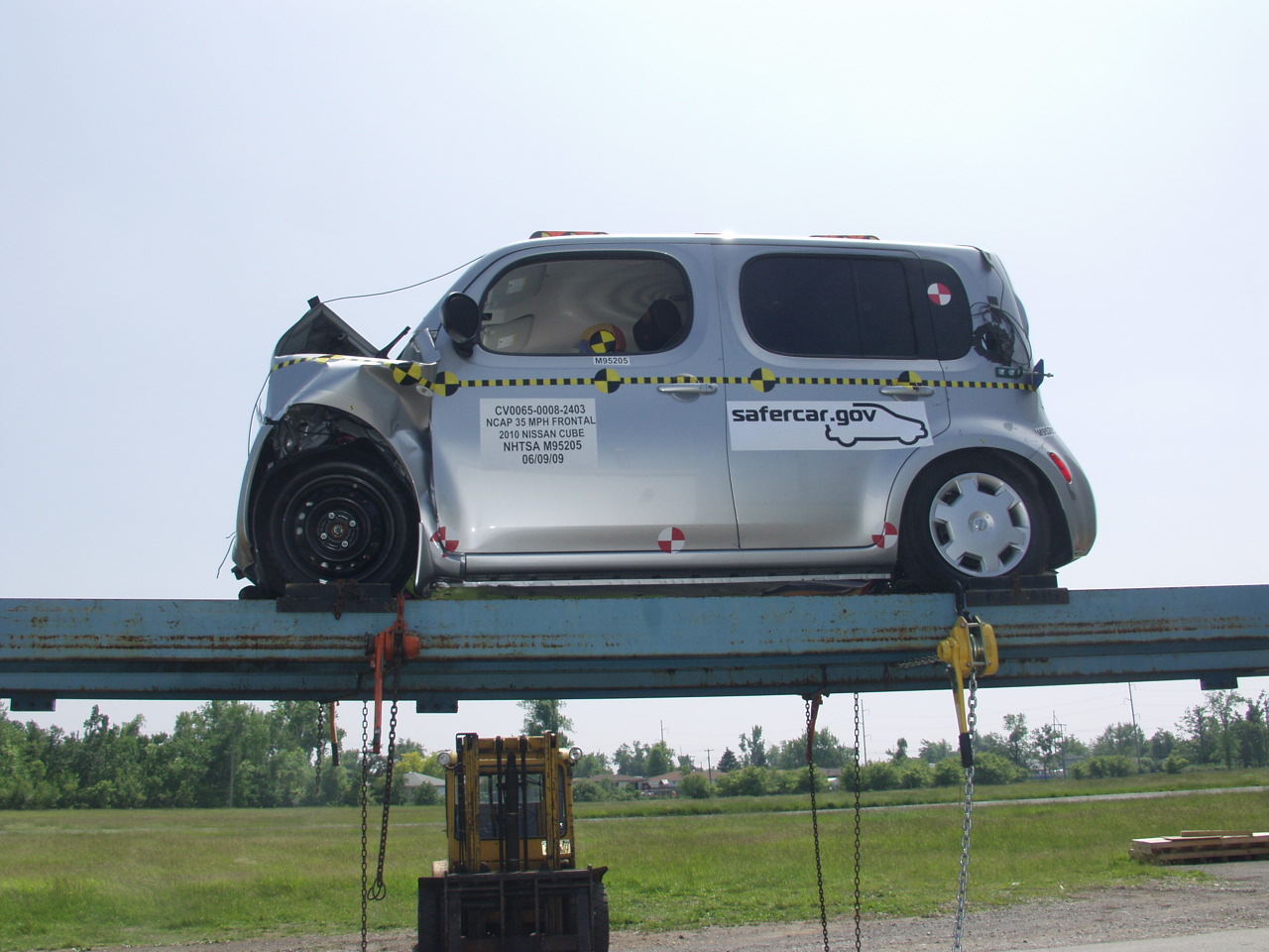 2009 NISSAN CUBE crash image