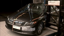 2012 HONDA CIVIC HYBRID crash image
