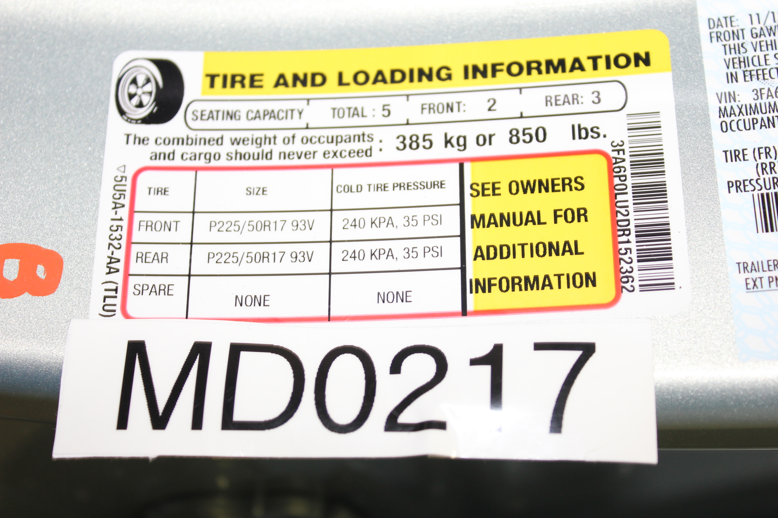 2013 FORD FUSION HYBRID crash image 4