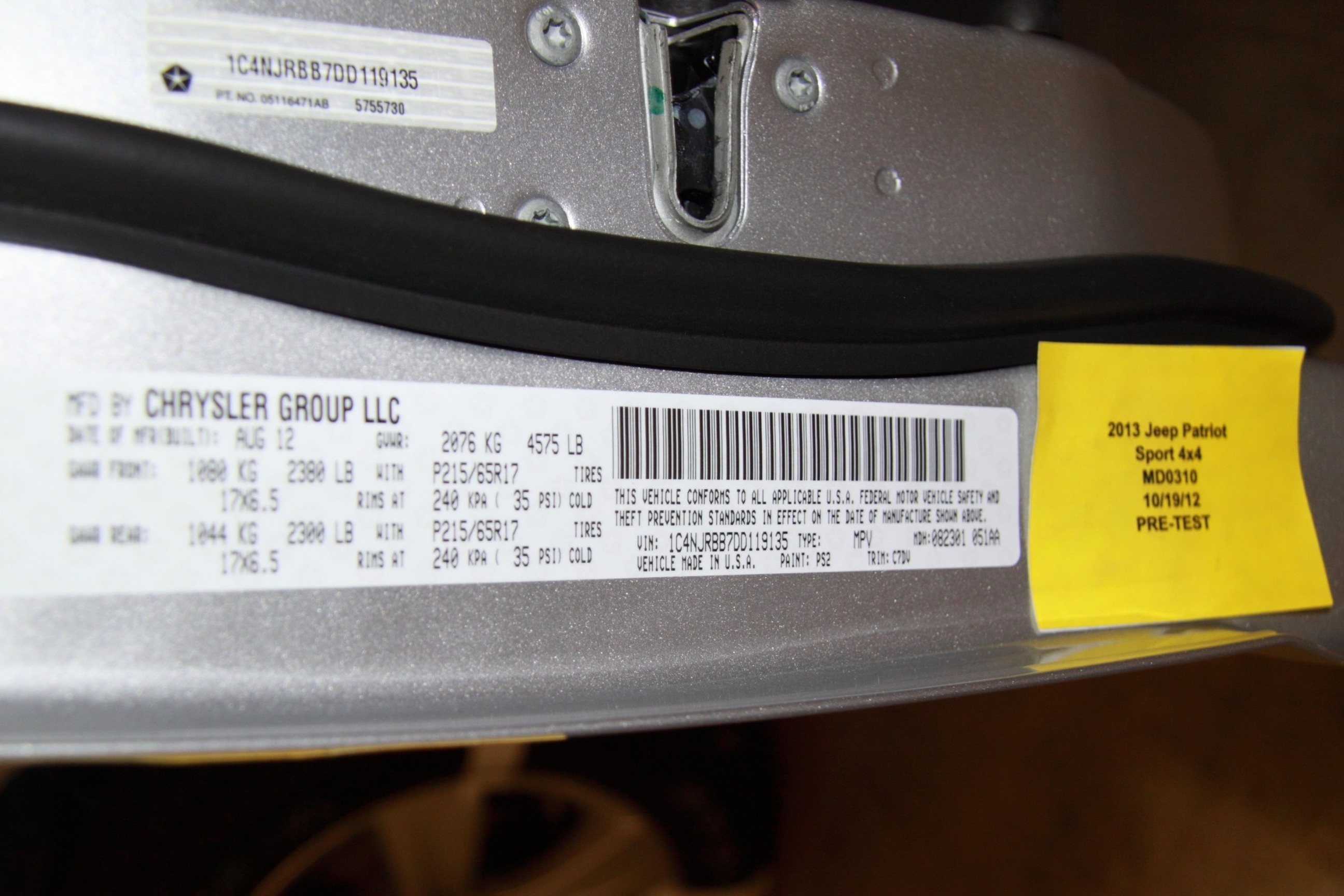 2013 JEEP PATRIOT crash image 18