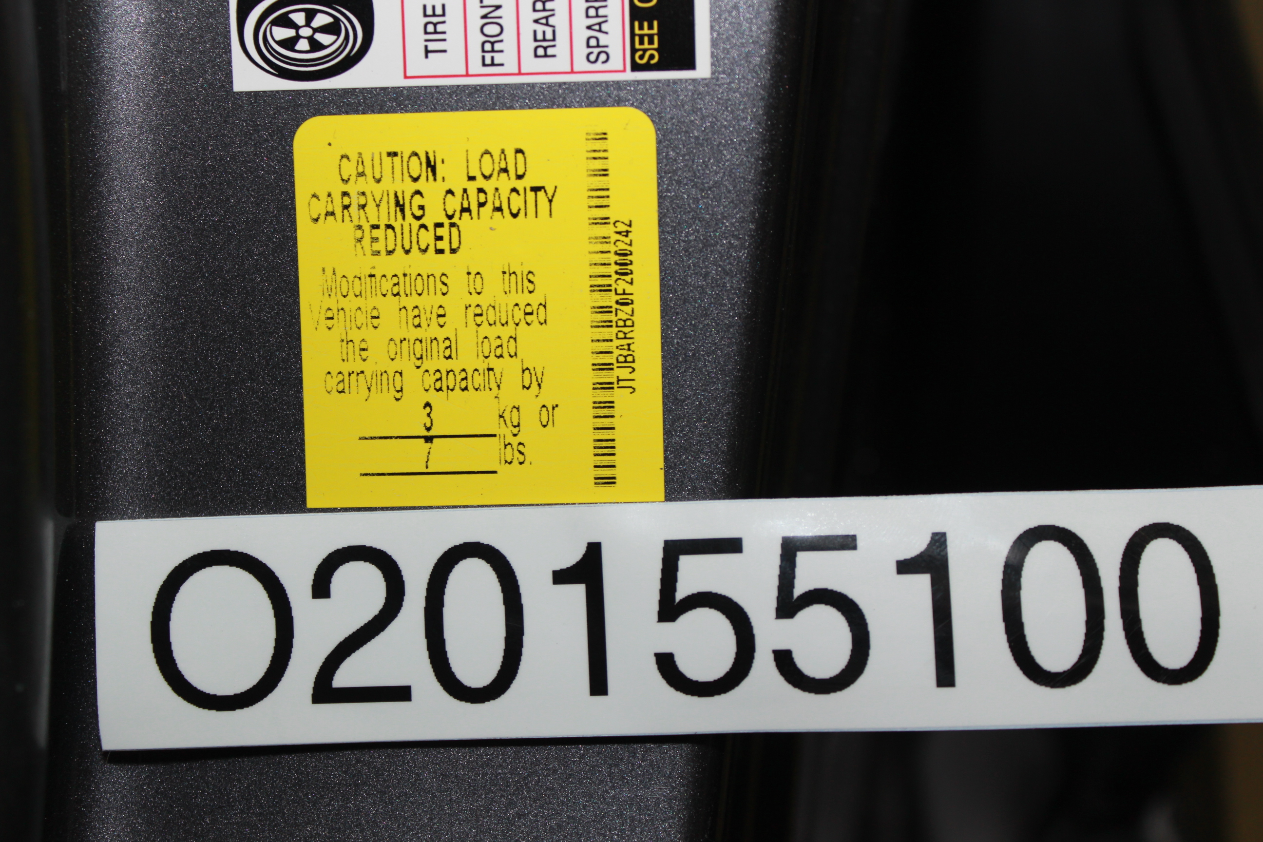 2015 LEXUS NX200t crash-test photo