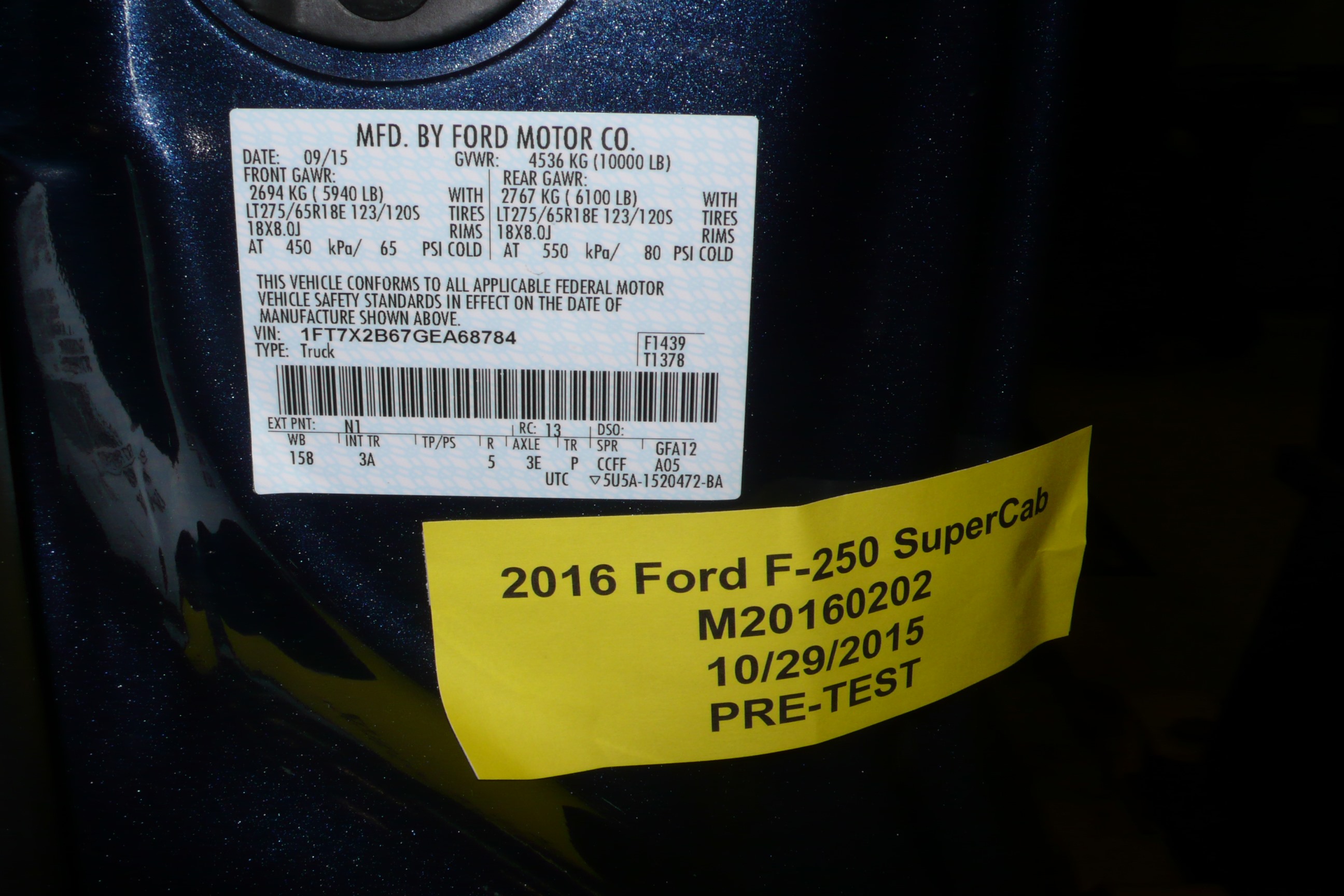 2016 FORD F250 PICKUP crash image 3