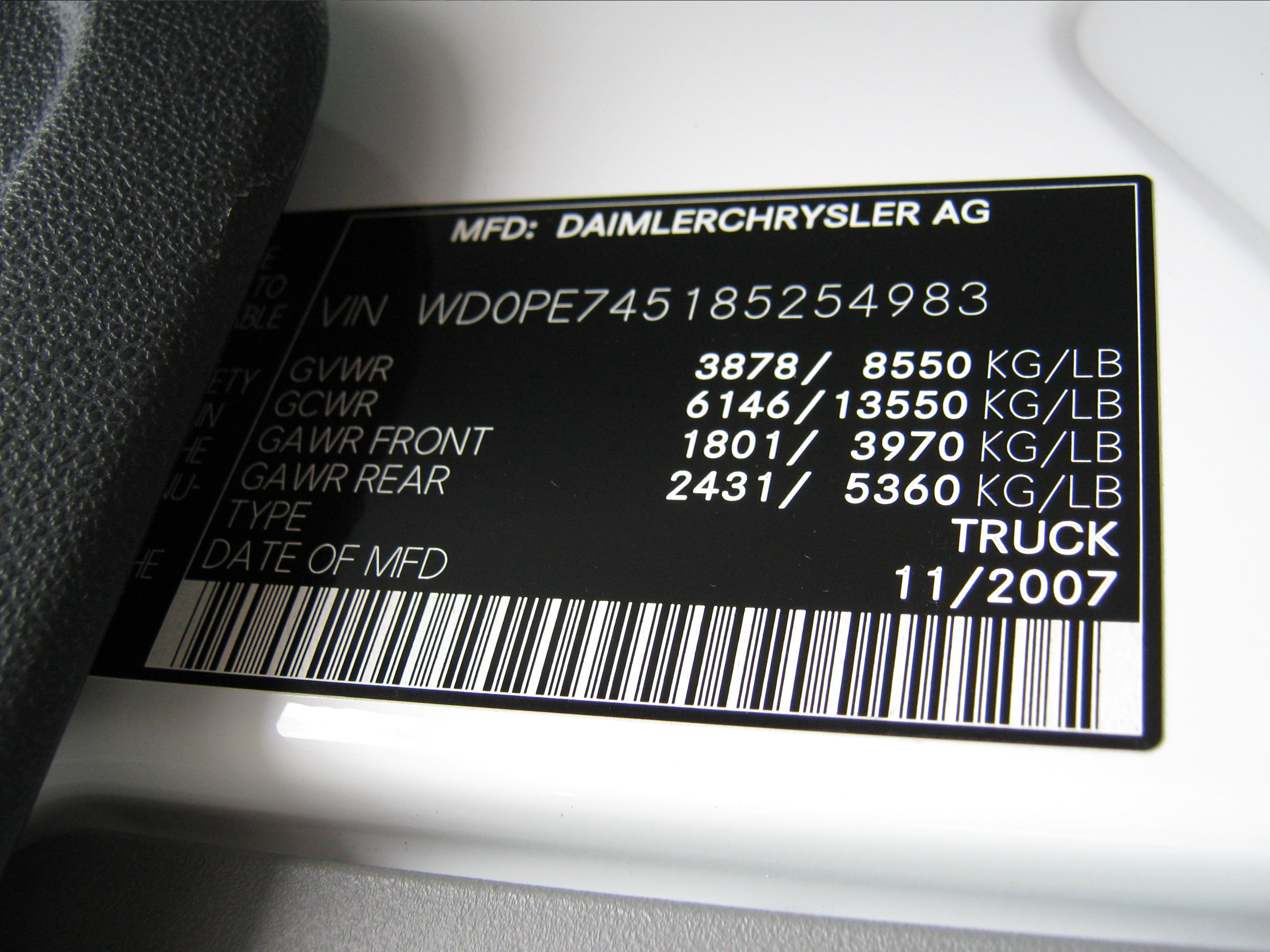 2008 DODGE SPRINTER crash-test photo