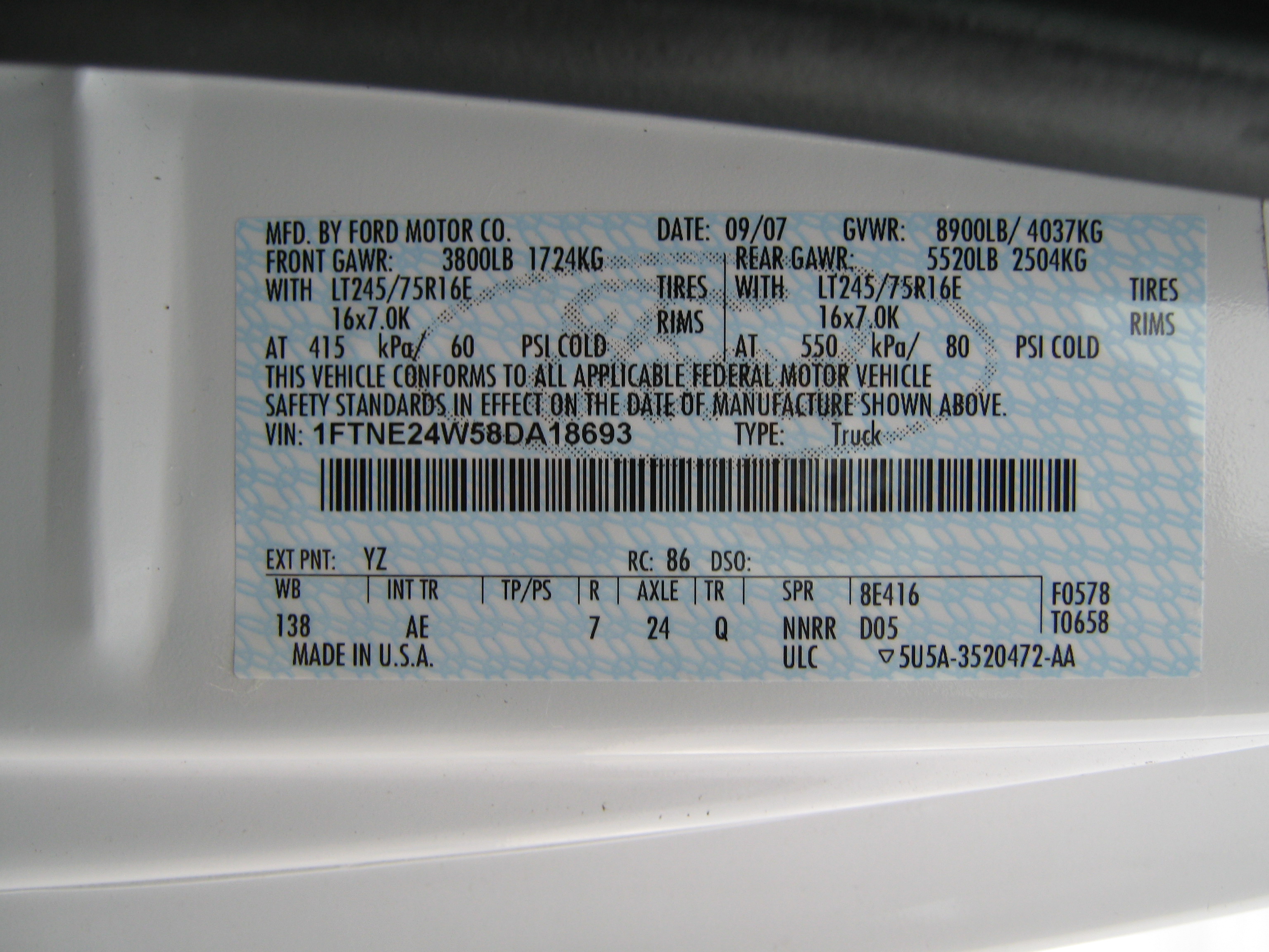 2008 FORD OTHER crash image