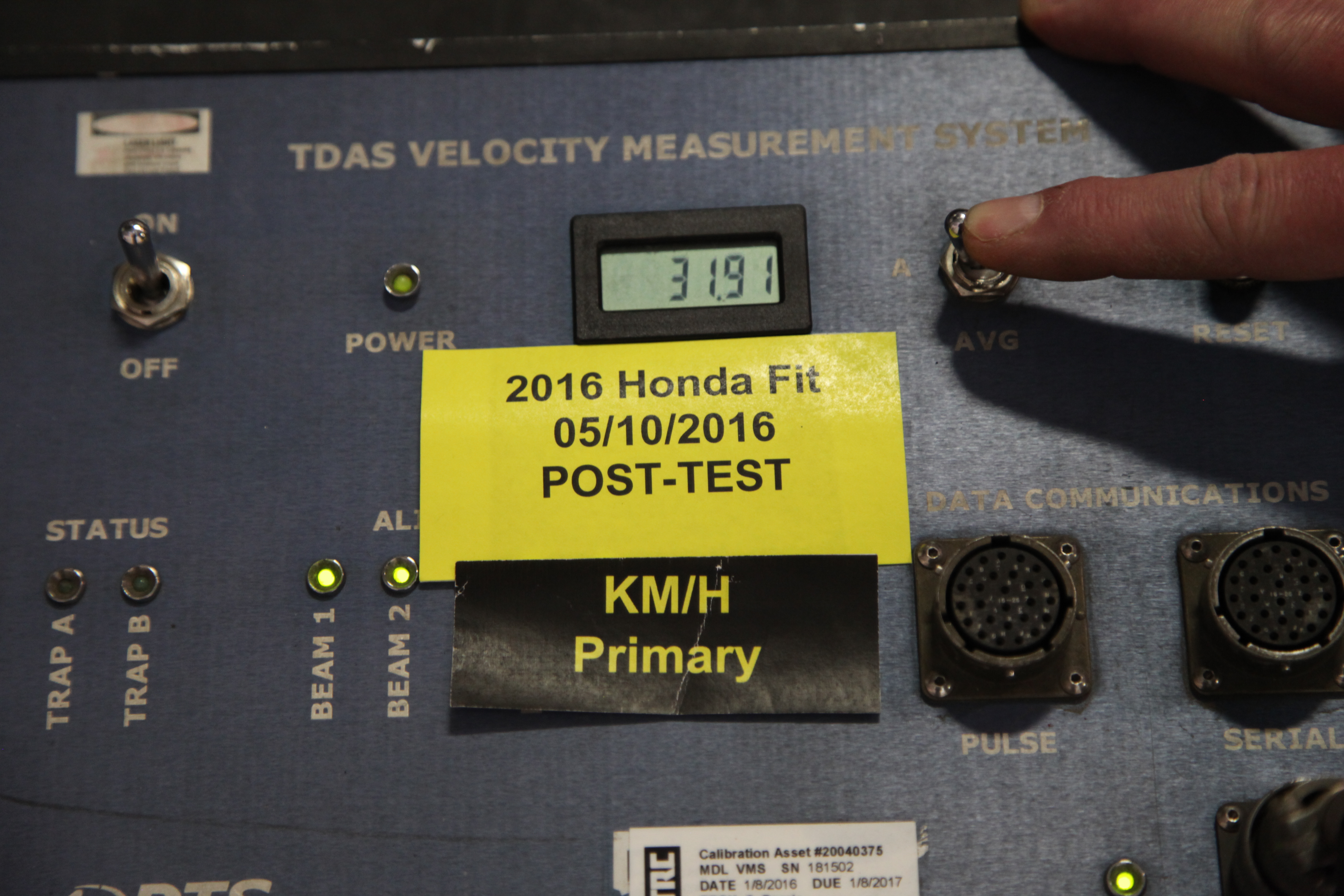 2016 HONDA FIT crash-test photo