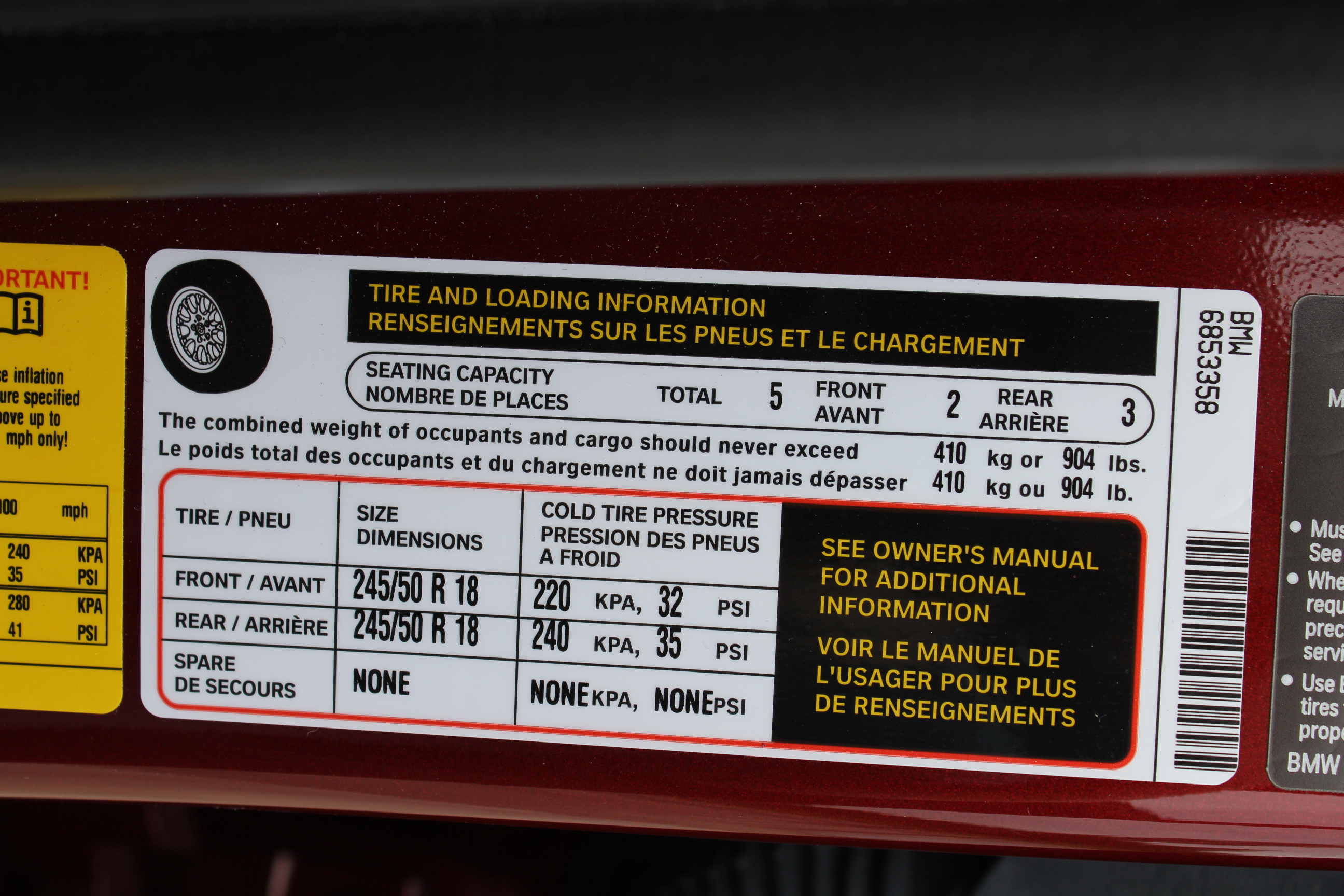 2011 BMW X3 crash image 2